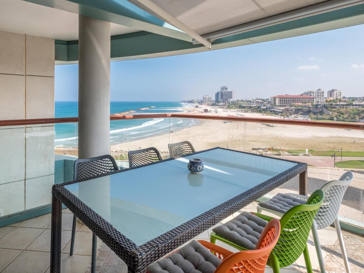 Front Of Beach Next Ritz Hotel - 3 Bedroom& 3 Bathroom Herzliya Экстерьер фото